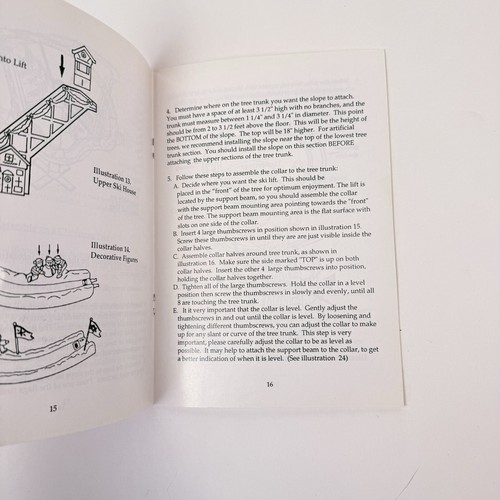 Mr Christmas Santas Ski Slope Instruction Manual Book 1992 Replacement Piece - Picture 4 of 5