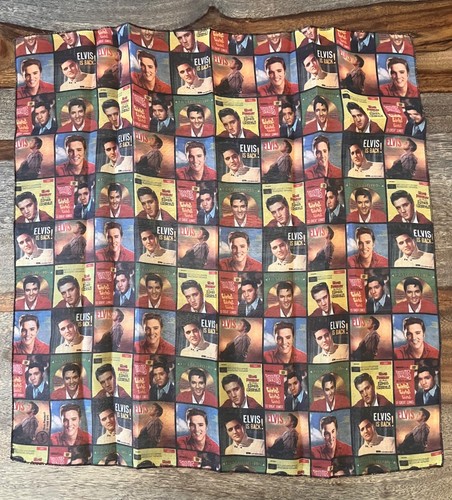 Elvis Presley halbtransparenter Schal 17”x 17” - Bild 4 von 5