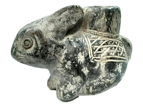 De colección Polinesio Maorí Tiki Animal Salvaje Figura Arcilla Estatua Candelabro - Imagen 7 de 16