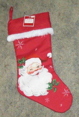 MEDIAS DE NAVIDAD WALMART ANTIGUAS ROJAS Y BLANCAS DE SANTA CLAUS - NUEVAS CON ETIQUETAS - Imagen 2 de 5
