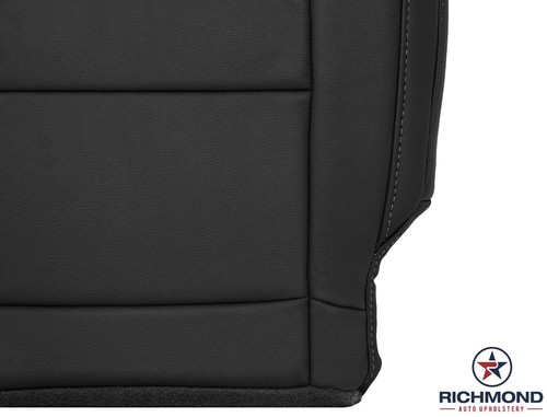 2015-2022 Chevy Colorado LT ZR2 -Driver Side Bottom Leather Seat Cover Black - Picture 6 of 12