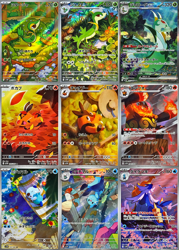 Pokemon AR SAR Set SV11B SV11W Starter Pokemon Japanisch