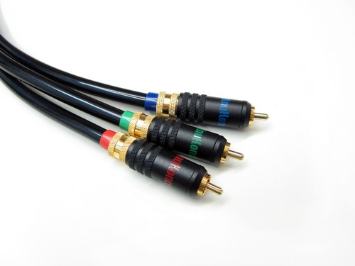 Cable de video componente de cobre plateado KnuKonceptz 16' 5M bloqueo extremos RCA - Imagen 2 de 3