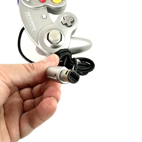 Genuine Nintendo GameCube Controller Purple Silver Official | Tested & Working - Picture 12 of 14