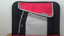 Mead PRO Platinum Heavy-Duty Zipper Binder 1.5" Capacity Red/Black EUC