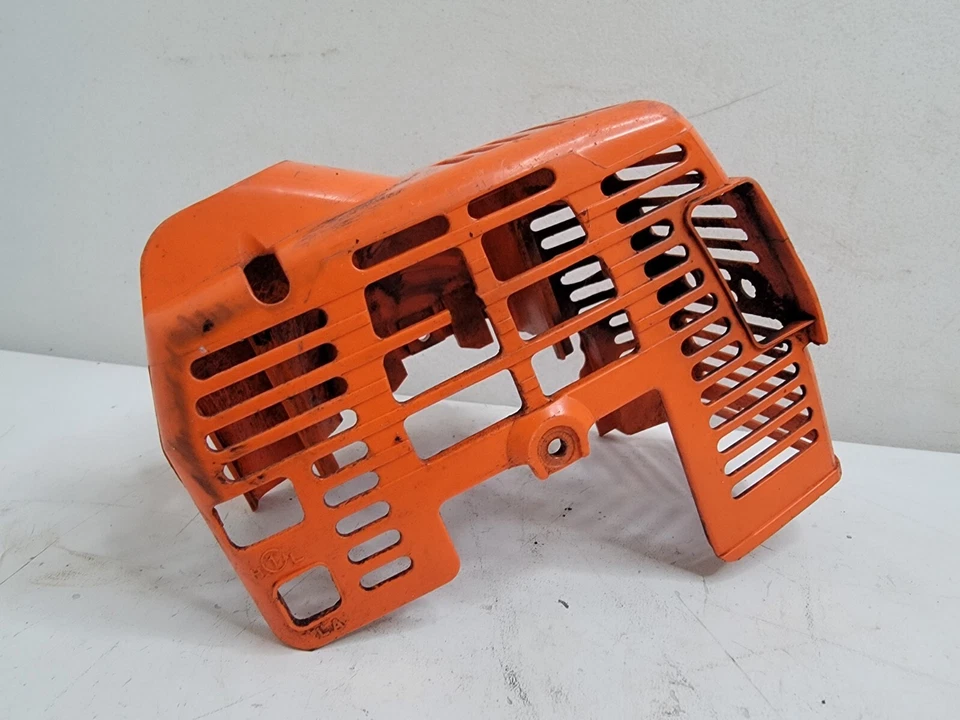 Protector de cubierta de motor trasero Stihl FS 72 plástico de escape naranja Foto 3 de 4