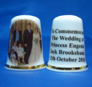 Princess Eugenie Wedding Family Group Box Birchcroft Porcelain China Collectable Thimble
