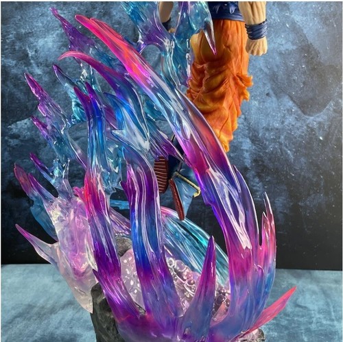 Large Dragon Ball Figure Model Son Goku Super Statue 3 Heads Collection Light up - Picture 8 of 10