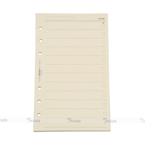 Filofax Buch persönliche Größe Baumwolle Creme To Do Notizpapier Nachfülleinsatz - 132253 #JP - Bild 2 von 4