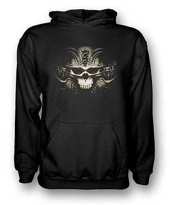 Devil Casual Hooded Sweatshirt Wellcoda Skull Head Evil Grave Womens Hoodie