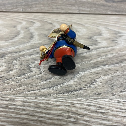 Adorno Kathe Wholfahrt policía madera pintado a mano Alemania - Imagen 6 de 7