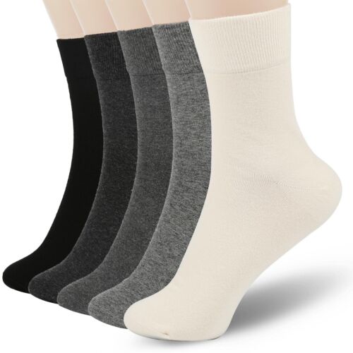 Women Thin Cotton Socks, Soft Cotton Bootie Socks Women Above Ankle 5-10 Pairs - Picture 25 of 41