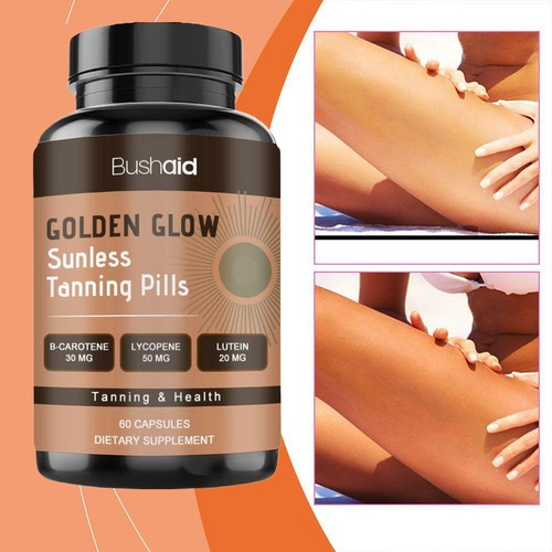 Sunless Tanning Pills Accelerator HealthyNatural Safe Tan Tablets DE - Picture 4 of 12