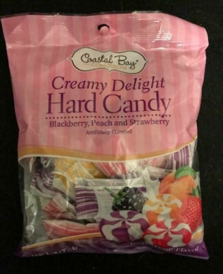 Coastal Bay CREAMY Delight HARD CANDY-Blackberry/Peach/Strawberry -Up to 20% OFF