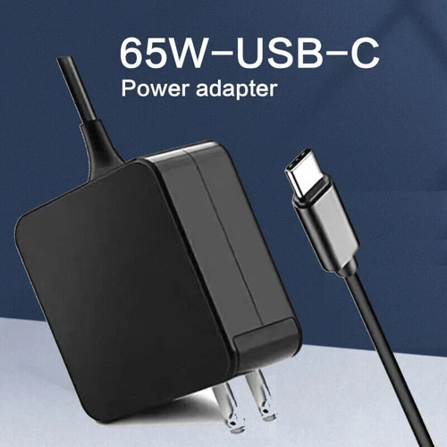65W Laptop Charger Type USB-C Wall Adapter For Lenovo/Dell/Asus/MacBook Pro Air - Picture 2 of 6