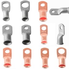 Heavy Duty Battery Cable Lugs Cable Ends Connectors Copper Eyelets Ring Terminal