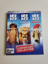 Disney ICE AGE: 3-Adventure Collection (Blu-ray+DVD with slipcover Brand New 