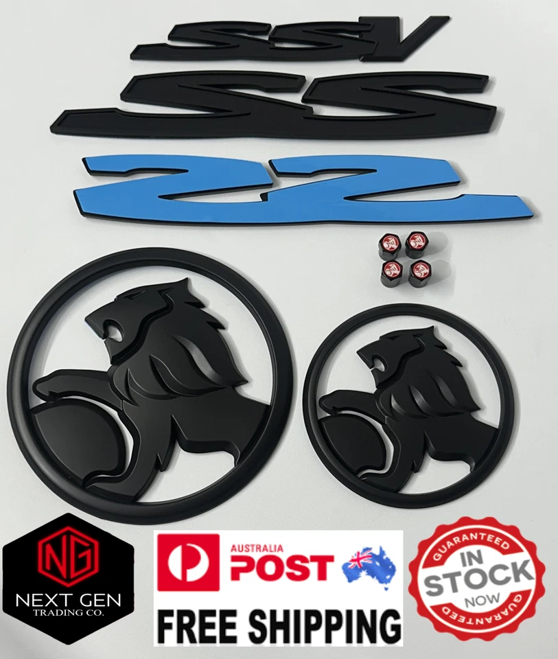 Holden Commodore VE VF SSV Badge Set Satin Black Suits Wagon Sports wagon SS ST - image 2 of 4