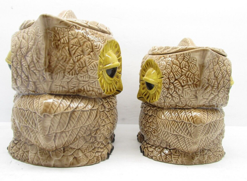 1982 Sittre Vintage Dual Sided Owl Canister Set-4 Pieces - Picture 18 of 23