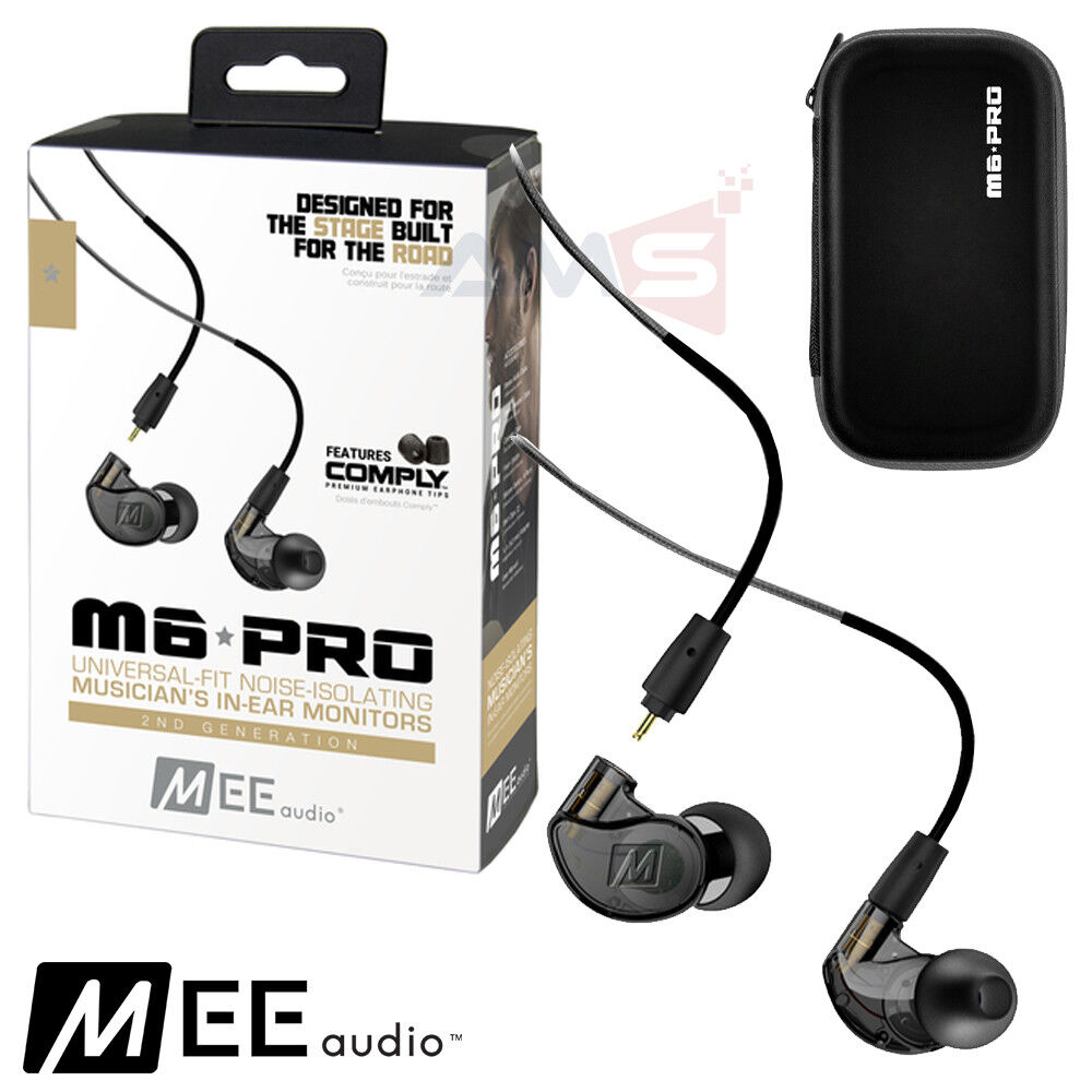 MEE Audio M6 Pro 2nd Generation Noise Isolating Musician's In-Ear Monitors  Black