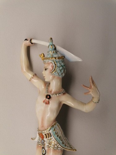 Figura de Hutschenreuther "Bailarín de espada balinés" Carl Werner 1. Wahl TOP - Imagen 2 de 16