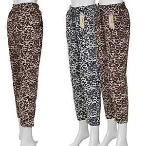 Damen Sommerhose Leichte Luftige Freizeit Strand Stretch Hose Leo Leggings Art 3 Ebay