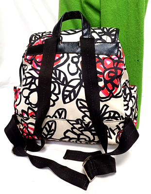 COACH POPPY DAISY GRAFFITI SATIN BACKPACK F16582 | eBay