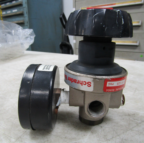💥SCHRADER FALTENBALG 3/8" NPT PNEUMATISCHER REGLER 3561-2200 MIT USG 0-100 PSI MESSGERÄT - Bild 4 von 9