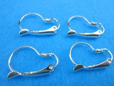 Wholesale 20P Lever Back Earring Findings Silver Plated French ear clip Ear Wire