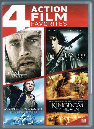 Cast Away, Last of the Mohicans, Master and Commander & Kingdom of Heaven DVD - Picture 1 of 2