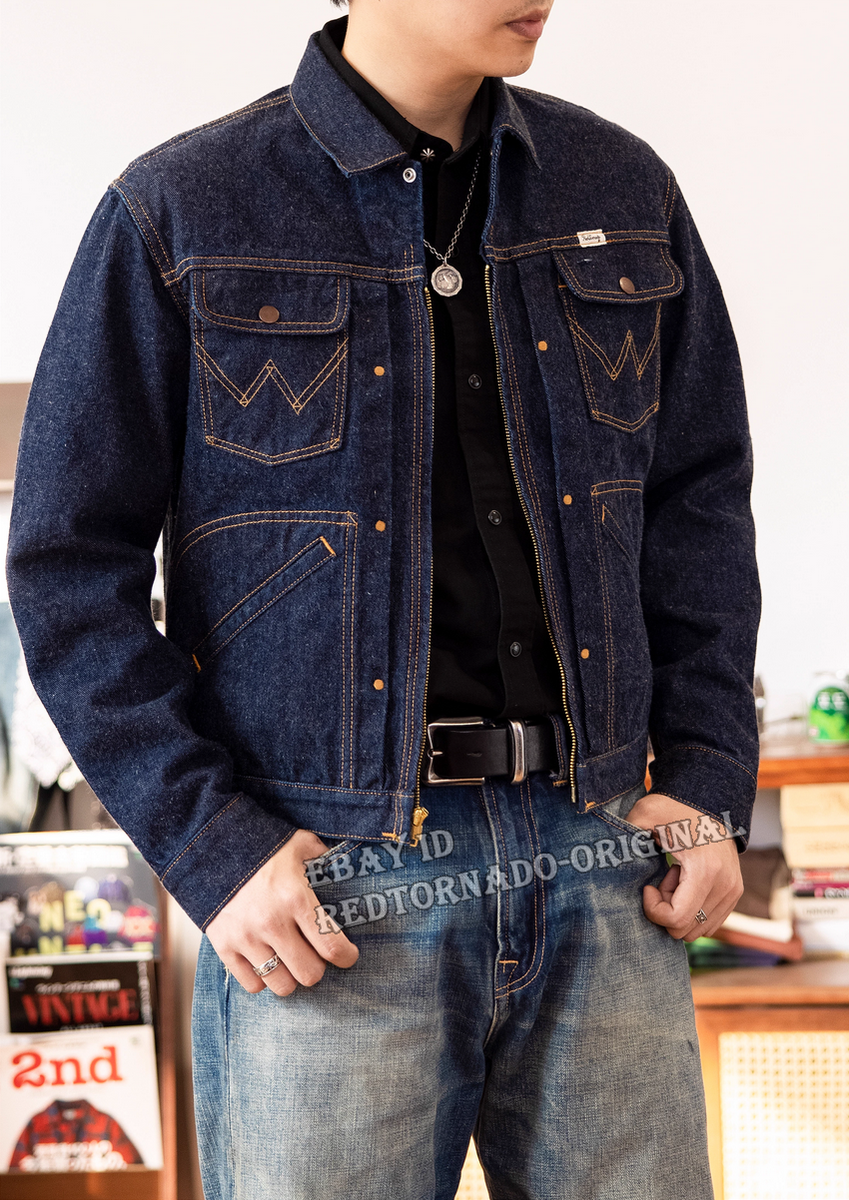 Red Tornado Men's Retro 24MJZ Denim Jacket Jean Outerwear 14OZ