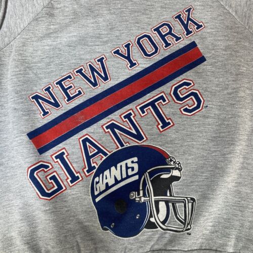 Vintage New York Giants NFL abgeschnittenes Sweatshirt Rundhalsausschnitt Größe Medium USA Garan