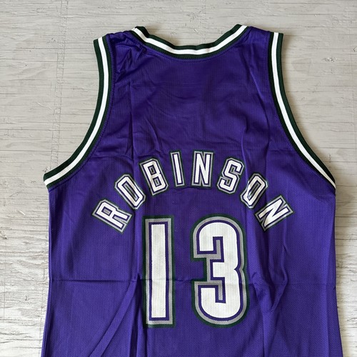 Vintage NBA Champion Milwaukee Bucks Glenn Robinson #13 Basketball Jersey Sz 40 - Picture 12 of 15