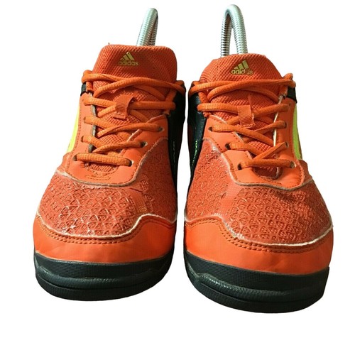 Adidas adi5 X-ITE Shoes Youth Boys 4.5 Orange Black Turf Soccer Athletic Sneaker - Picture 2 of 10