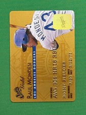 1995 Studio Baseball #19 of 50 Raul Mondesi Studio Gold Plastic Stock