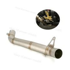 For Honda CBR1000RR 2008-2016 Exhaust Muffler Mid Link Pipe Connect 60MM Tips