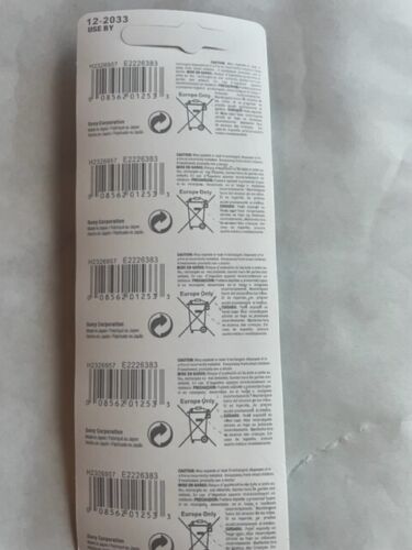 5 Pcs Vinnic 371 SR920W AG6 SR69 1.55V Silver Oxide Watch Batteries - Picture 2 of 2