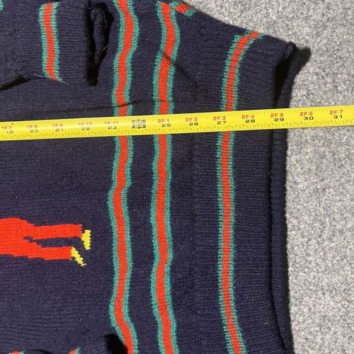 Vtg Golf Sweater Mens XL The Irish Scene Wool Pullover Crewneck Colorful - Picture 3 of 11