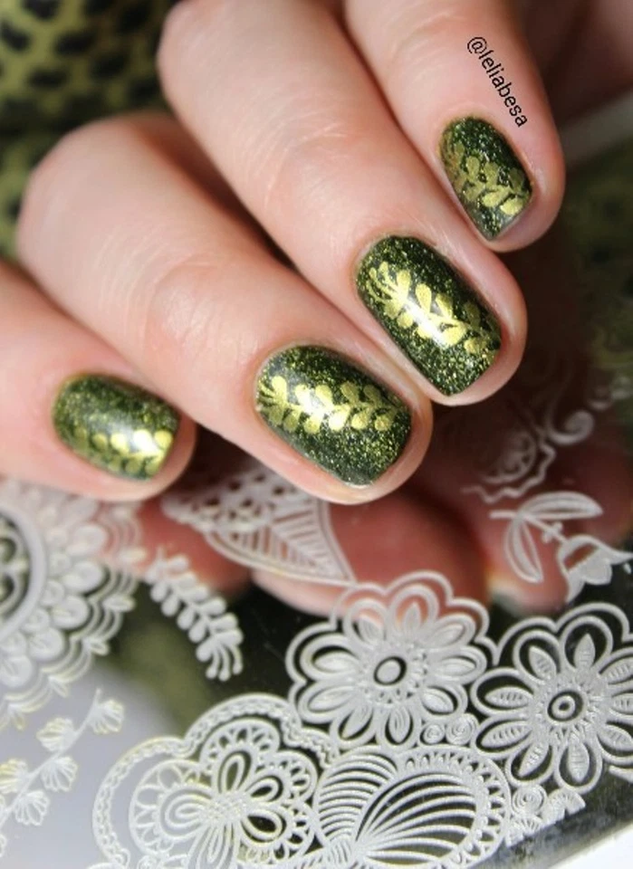 Elegante Tema De Flores Arte De Uñas Estampado Manicura DIY Plantilla De Imagen Placa BP L014 Foto 4 de 4