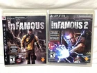 inFamous 1 & 2 (Sony Playstation 3 PS3) Complete, CIB Lot - Tested