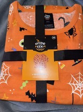 New-Hyde Eek Target Women  s 2 Piece Sleep Set Size 3X Cotton Halloween Black Cat
