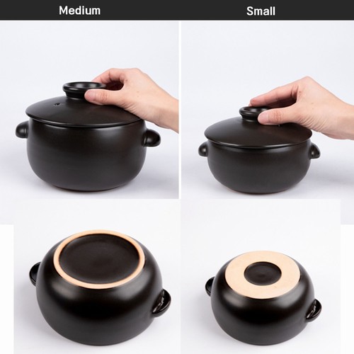 BALWOO Koreanische Ttukbaegi Keramik Ton Kochtopf Stein Schüssel Blütenblatt Kasserolle - Bild 2 von 11