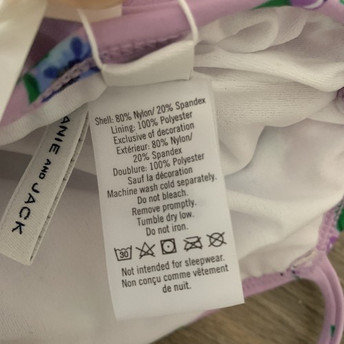 Janie and Jack Baby Mädchen Flieder Blumen Badeanzug Größe 6 bis 12 Monate Neu - Bild 10 von 12