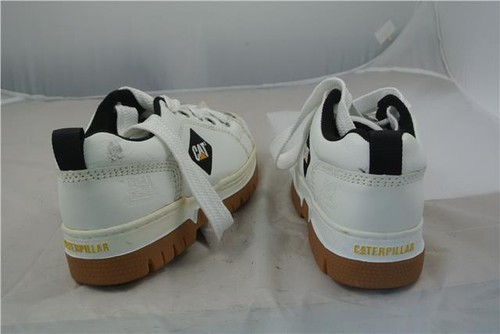 trainers Caterpillar Shoes Leather Uk8 White sports fBqfOx