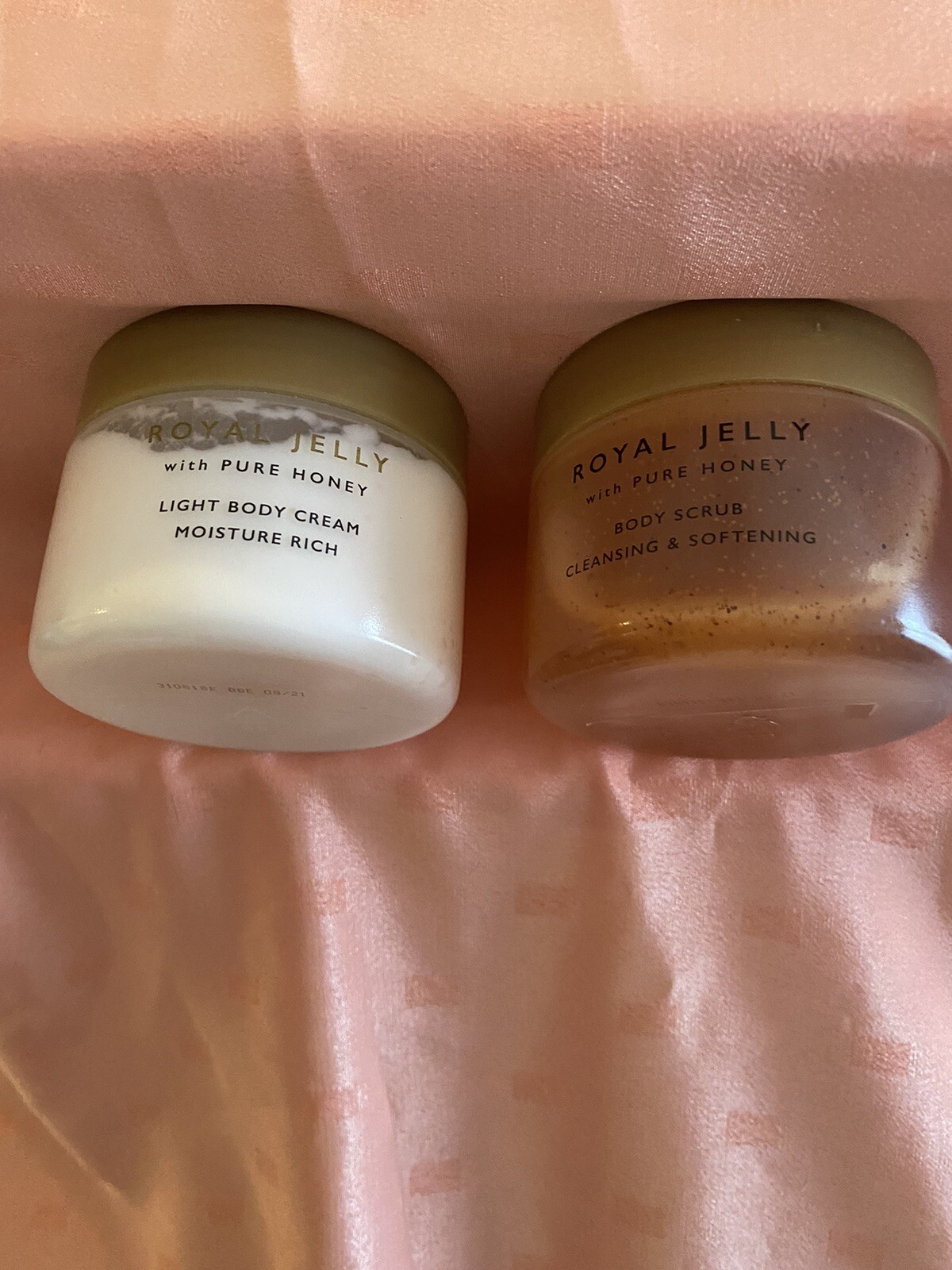 Marks And Spencer Royal Jelly Light Body Creme And Body Scrub Both 150 Ml