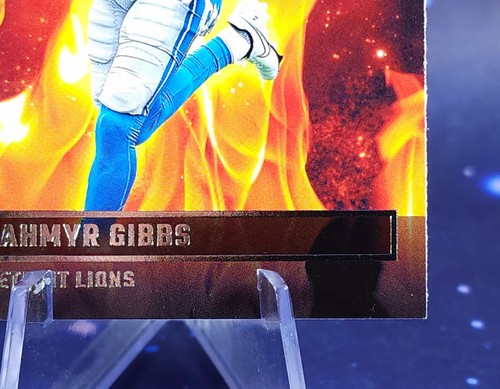 2023 Panini Jahmyr Gibbs Red Hot Rookies Detroit Lions RC Donruss Football - Picture 12 of 12