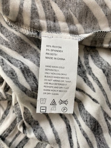 Colour Works Open Cardigan Waterfall Jacket Top Women's M Black White Zebra NWT - Picture 8 of 8