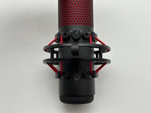 HyperX QuadCast Electret USB Condenser Microphone, Black/Red - 4P5P6AA - Picture 5 of 6