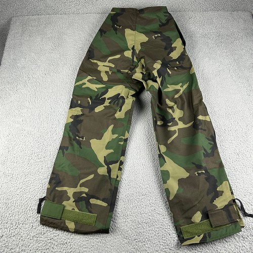 Vintage US Army ECWCS Trousers X-Small Regular Camo Extended Cold Weather Pants - Picture 5 of 10