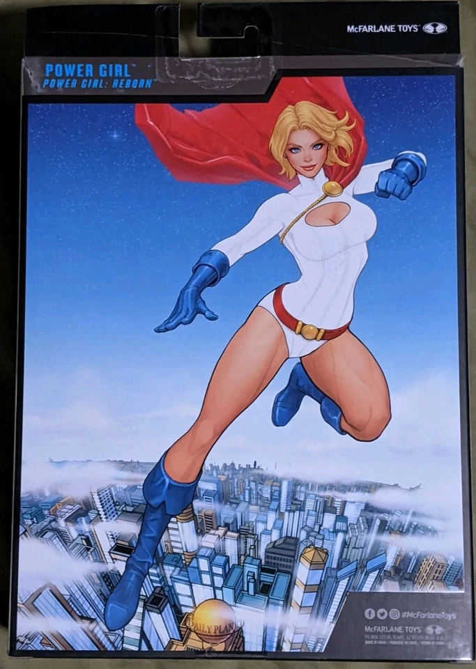 Todd McFarlane DC Multiverse Power Girl 收藏版白金追逐 31 全新 — 第 2/4 张图片